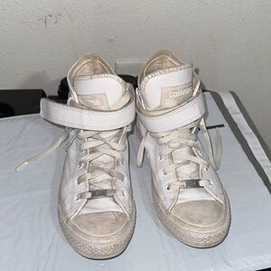 Converse Women's Strap High-Tops - Off-White